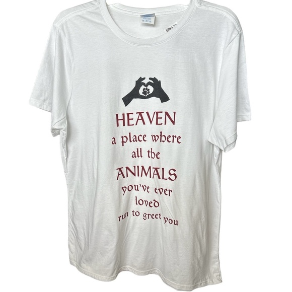 White Unisex Statement Short Sleeves TShirt For Dog Lovers XL BNWOT - Picture 1 of 6